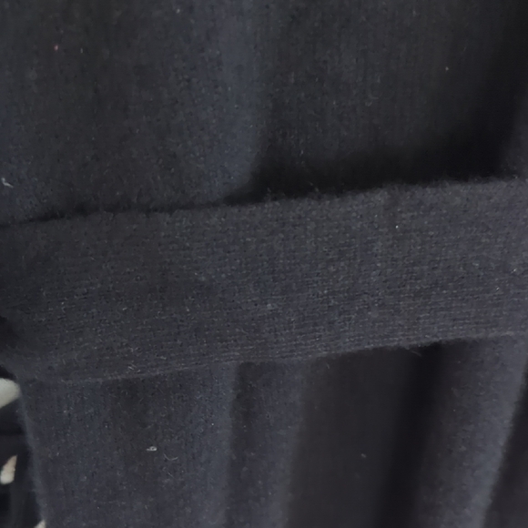 Black Cashmere Women's Duster Cardigan. The Cashmere Project - Picture 6 of 7